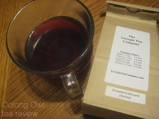 Strawberry Blizzard from Georgia Tea Co - Oolong Owl tea review (5)